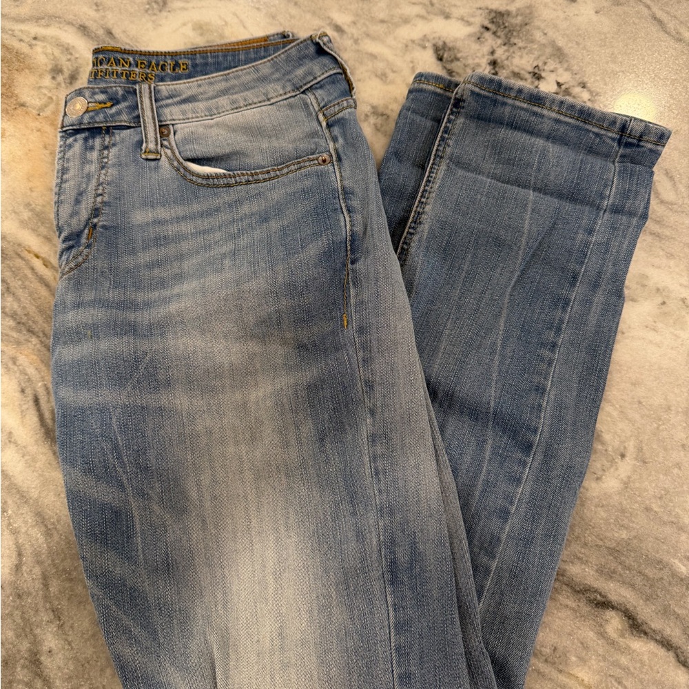 American Eagle Outfitters Men's Slim Straight Blue Jeans